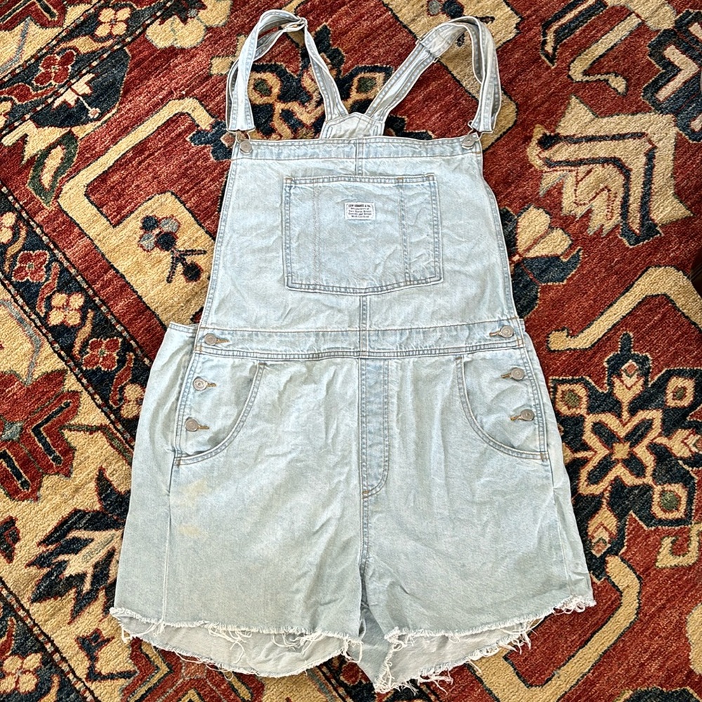 Levi’s Denim Short Overalls Romper in XL